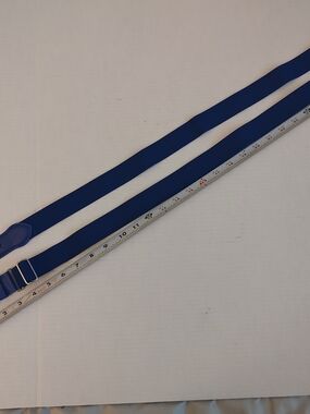adidas Royal Blue Men's Elastic Web Belt with Metal Buckle
